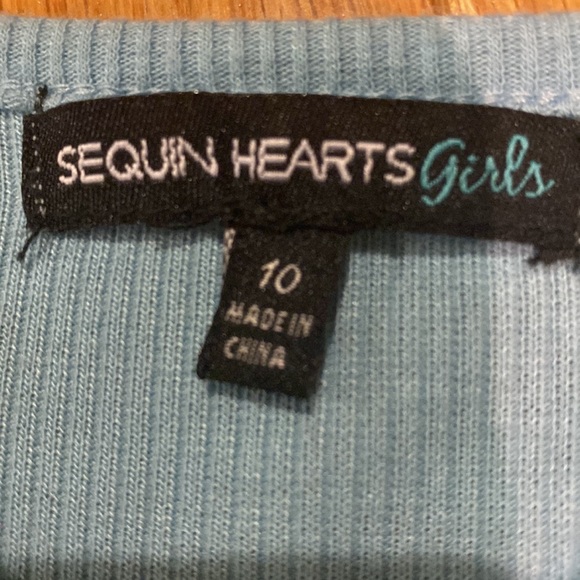 Size 10 girls Sequin Hearts dress - Picture 3 of 4